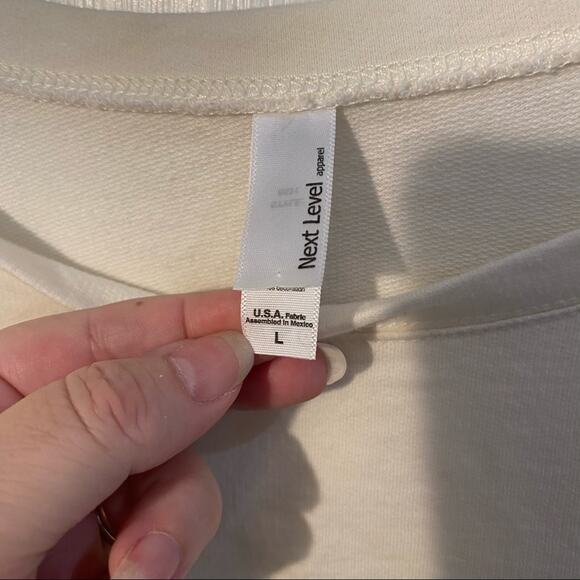 The Next Level Ladies French Terry Scoop neck SAND - Picture 6 of 6